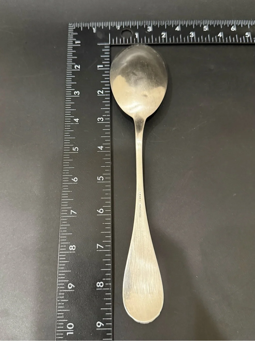 Vintage American Coin Silver Farrington & Hunnewell F&H Pure Coin Serving Spoon